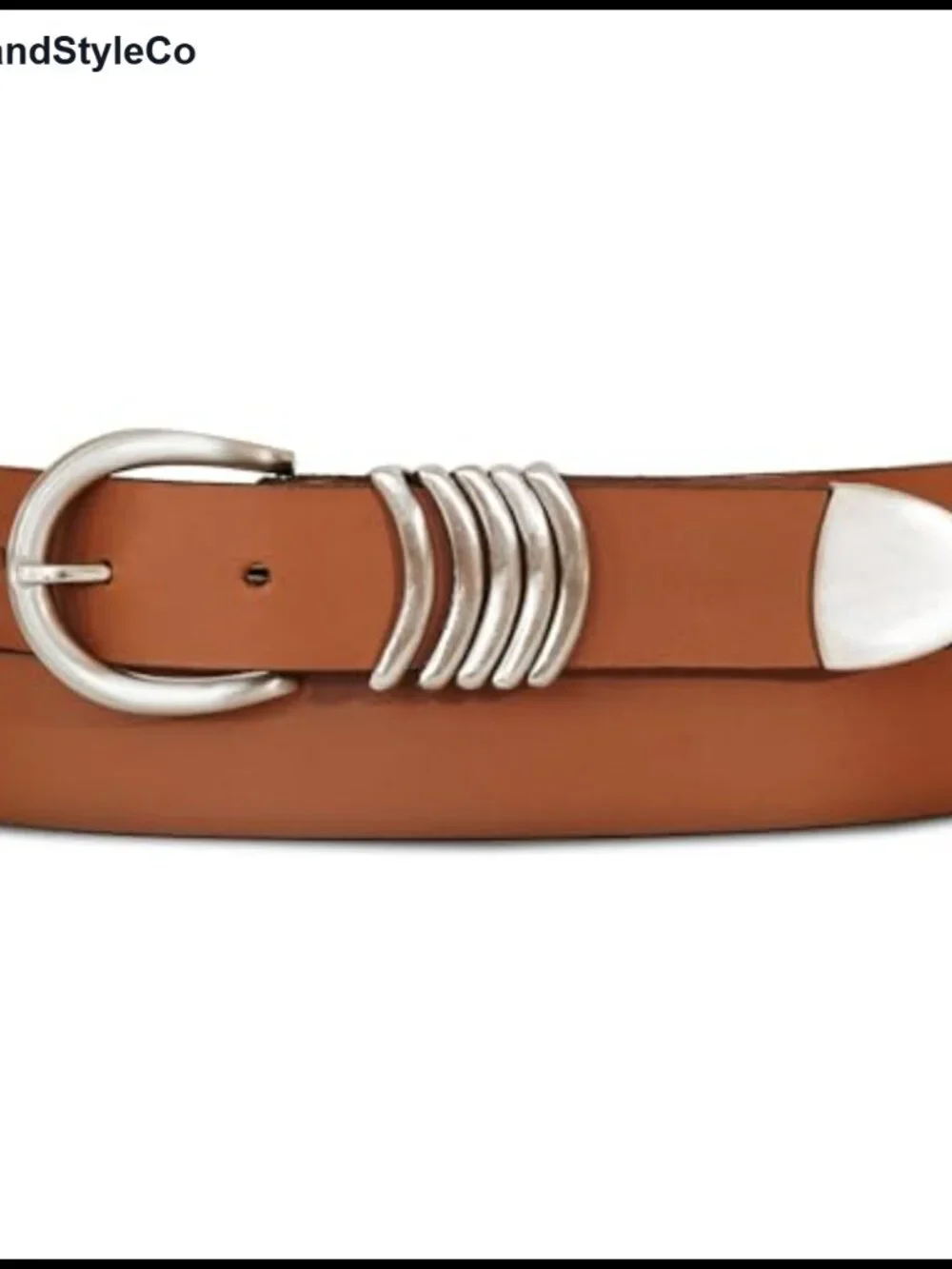 Genuine Buffalo Leather Belt with Harness Buckle for Jeans & Pants